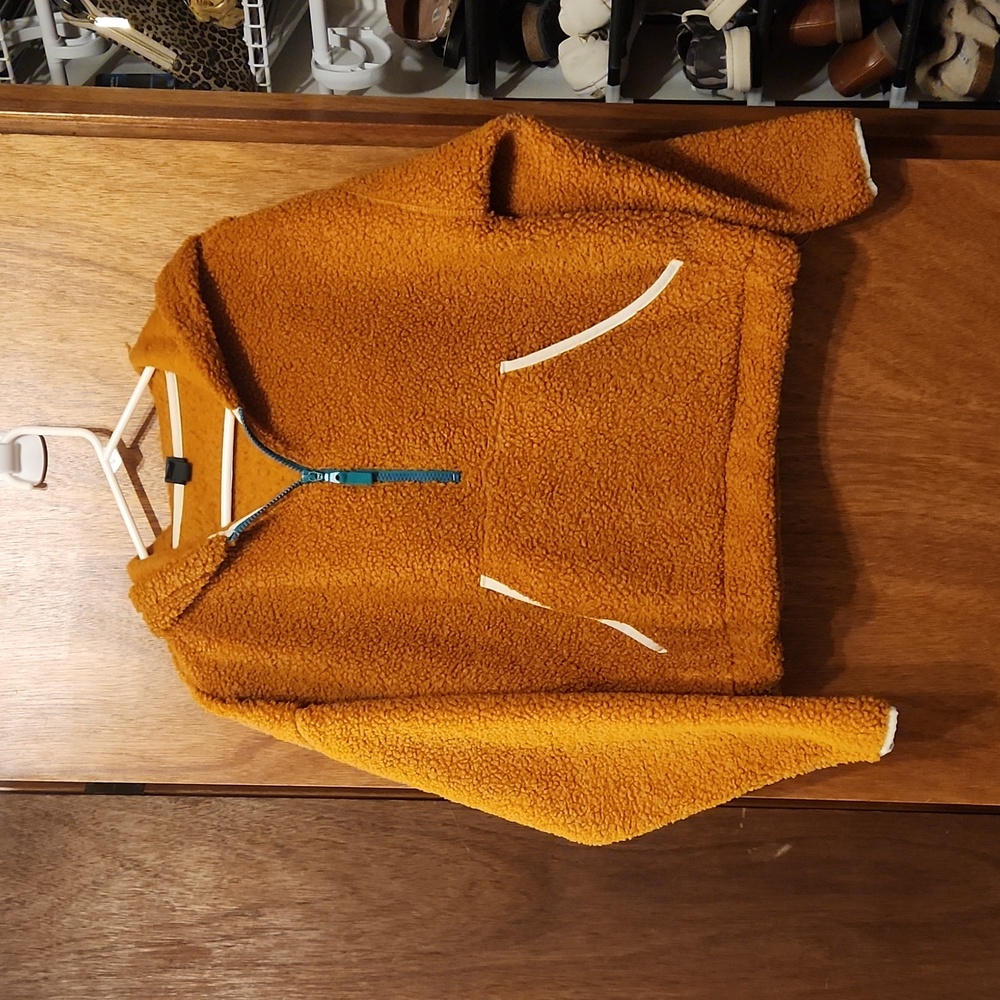 Teddy bear quarter zip hoodie xs